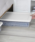 Totally Dope 28 Quart Storage Bins 2 Pack Featuring Crisp Clear View And Snug Snap Lid For Legit Closet Organization under bed use.