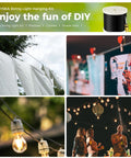 Outdoor String Light Hanging Kit With 250 Ft Nylon Coated 304 Stainless Wire Rope Turnbuckles And Hooks Easy Install All In One Guide Wire Set For Garden Patio Backyard Decor Weddings Cafes And Indoor Displays