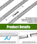 500 Ft 5/8 Inch Drip Tape Irrigation Kit With 16 Mil Heavy Duty Reinforced PE Material, 6 Inch Emitter Spacing diagram