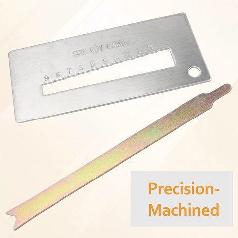Metal tools from Keyway Rekey Kit For SC1 And SC4 Locks With Bottom Pins 0 Through 9 50 Pins Per Kit, precision-machined.