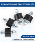 M8 Rubber Vibration Isolator Mounts 30x20mm 4 Pack Anti Vibration Shock Absorbers with studs
