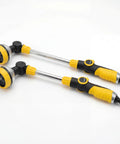 Two Pack 18.5 Inch Garden Hose Watering Wand With 180 Degree Rotating Head, 8 Adjustable Spray Patterns, Ergonomic Non Slip Handle