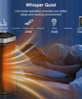 Ceramic Space Heater With Thermostat And Remote, 70 Degree Oscillation, 12 Hour Timer, Five Heating Modes, 1500W PTC Fast Safe Heat