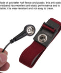 ESD Anti Static Wrist Strap 7.875 Inch Circumference Adjustable Anti Static Bracelet With Wire And Alligator Clip for Electronics
