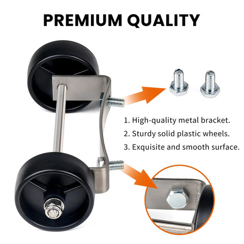 Patio Heater Wheel Kit With Stainless Steel Bracket And Two Wheels For Outdoor Gas Heaters With Round Base Replacement And Move It Easy Mobility Upgrade Durable And Simple To Move