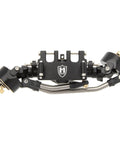Isokinetic 3-Section CVD Front Axles For 1/24 RC Crawlers, 52 Degrees Steering, Wide 5mm, front black axle, anodized finish