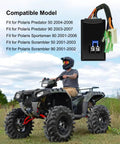 Beefed Up CDI Box Ignition Coil Kit For Sportsman 90 Scrambler 90 Predator 50 90 2001-2007 in ATV use.