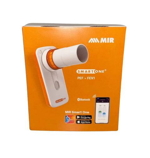 Personal Pocket Peak Flow Meter With Smartphone App For Home Lung Function Monitoring PEF And FEV1 Readings box