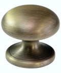 4 Pack 1.5 Inch Large Brushed Antique Brass Bi Fold Closet Door Knobs With Wide Backplate For Weathered Gold Dresser Cabinet Hardware