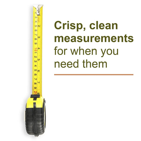 Bulk 25 Foot Tape Measure Set, 10 Pack Retractable Easy Read Tape Measures With Fractions, Imperial And Metric, 1 Inch Wide