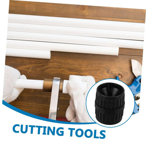 Two Pack Tubing Reamer Tool Set For Pipes Inner And Outer Deburring Chamfering To Remove Burrs And Rough Edges Heavy Duty Deburrer