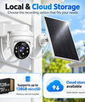 Hassle Free Wireless Solar Security Camera For Yard And Driveway With Smooth 3Mp Hd Clarity and Bright Full Color Night Vision myd. Outdoor camera with solar panel and microSD support.