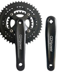 Triple Speed Aluminum Alloy Square Crankset 170mm 104 64 BCD 48 38 28T Chainring Set with Crankarms for Mountain Bikes