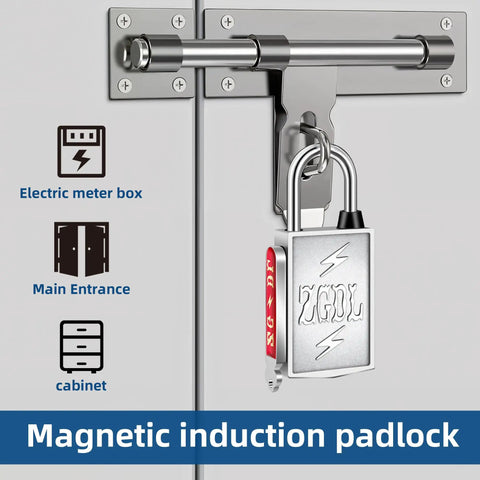 Hardcore Magnetic Padlock No Sweat Keyless Design 30mm Outdoor Weatherproof Lock Waterproof Rust Resistant Anti Pry Combo Lock For Gates Sheds Toolboxes And Storage
