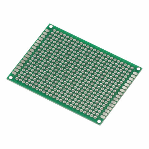10 Pack 5x7 Cm FR4 Double Sided Prototype PCB Tinned Universal Breadboard Prototyping Board For Quick Prototyping, Breadboard Friendly