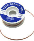 Desoldering Wick Pack Of 3 Spools, 2.5mm Wide, 5 Feet Each, Copper Braided Desoldering Wire For Quick Solder Removal