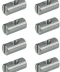 8 Pack M6 14mm Cross Nut Bolts For Furniture Steel Cross Dowel Cylinder Nuts Silver Finish Ideal For Diy Projects and Cabinet Builds