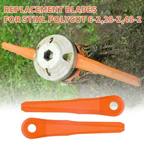24 Pack Plastic Replacement Blades For PolyCut Trimmer Heads 6-2 6-3 7-3 28-2 48-2 Fits Weed Eater Stihl Durable 145mm Nylon Construction Easy Install Replacement Blades