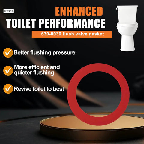 630-0030 Toilet Flush Valve Seal For 210 To 211 Toilets Upgrade Kit Stop Leaks Improve Flushing Efficiency Restore Quiet Operation Waterproof Seal To Prevent Water After Flush Easy Install, red gasket