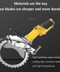 Full Bore 8000W Brushless Circular Saw with sharp, durable blades for precise cutting in concrete, brick, and tile.
