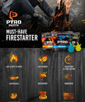 Pyro Putty Emergency Fire Starter For All Seasons Eco Blend Waterproof And Windproof 2 Oz Can with benefits illustration