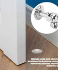 Stainless Steel Marine Door Stopper With Rotating Magnetic Head, Self Aligns Perfectly For Yachts RV And Boat, adjustable 3.5 to 4.5 inches.