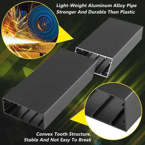 Close-up of aluminum alloy pipe with convex tooth structure for solar pathway lights 4 pack outdoor waterproof garden lighting