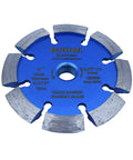 4 Inch Diamond Crack Chaser Grinding Wheel With 0.375 Inch Thick Segments For Concrete Crack Repair And Mortar Joint Raking, front view