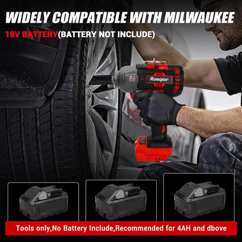 Tough As Nails 1/2 Drive Brushless Cordless Impact Wrench Compatible With Milwaukee 18V Battery Bare Tool No Battery Included in use.