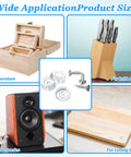 Clear Rubber Cabinet Bumpers And Door Stops Kit With Screws For Drawers Walls And Cutting Boards in various uses.