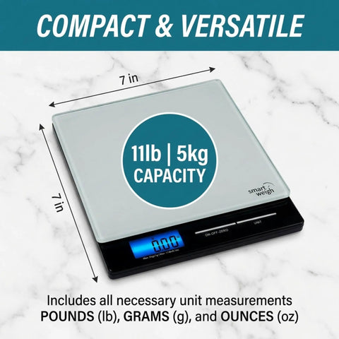 Get Your Hands on This Highly Accurate Digital Postal Scale Featuring a Durable Tempered Glass Platform Perfect for Weighing USPS Mail Letters and Packages Up to Eleven Pounds Makes Everyday Shipping and Packaging Super Easy and Reliable for Home or