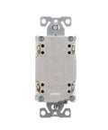 Heavy Duty 15 Amp Tamper Resistant Arc Fault Circuit Interrupter Outlet With Visual Trip Indicator Light For Home Wiring Security Light Almond Grounded Receptacles Case Of Ten angled view of outlet