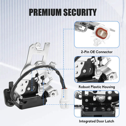 Sequoia Liftgate Lock Actuator And Trunk Latch Assembly With Cable For Toyota Sequoia 2001-2007 SR5 Limited 4.7L showing components