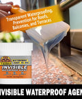 Tough As Nails Transparent Waterproof Adhesive And Invisible Leak Sealant For Roof Wall And Bathroom Shower Repair Indoor Outdoor All Season Temperature Resistant Crystal Clear Coating applied to a surface with clear sealant.