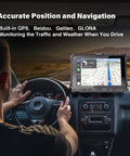Tough As Nails 8 Inch Rugged Tablet Running Windows 11 Pro With Built In Gps Navigation on car dashboard for navigation.