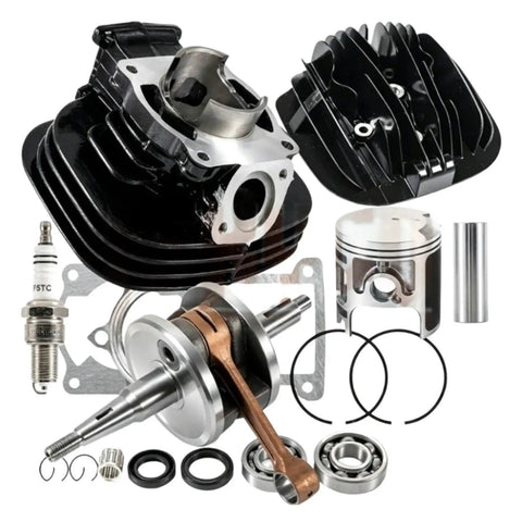 Heavy Duty 66 Mm Bore Cylinder Head Gasket And Crank Seal Kit Built For Yamaha Blaster Atv includes piston, crank, and seals.