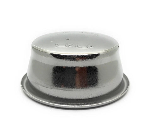 Espresso filter basket, chrome metal, 54mm, two-cup dual-wall