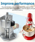 Heavy Duty Worm Gear And Bracket Kit For Stand Mixers That Delivers Real Torque And Rock Solid Stability Replaces Plastic Gears