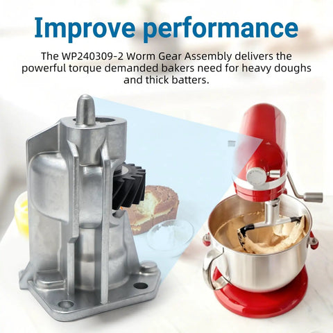 Heavy Duty Worm Gear And Bracket Kit For Stand Mixers That Delivers Real Torque And Rock Solid Stability Replaces Plastic Gears