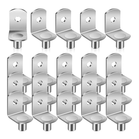 Heavy Duty L Shape Shelf Brackets Pins Set For Kitchen Cabinets Bookcases And Closets Durable Nickel Plated Metal Pegs View