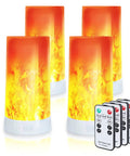 Rechargeable LED Flame Effect Light With Four Modes For Outdoor Hanging Camping Lantern with remotes visible