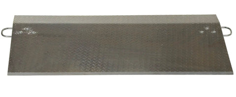 Heavy Duty Aluminum Loading Dock Plate Ramp Built Tough For Quick Trailer Load Transitions Features Grippy Anti Slip Surface, 60x36.5 inches.
