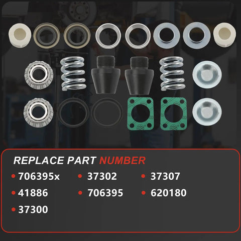 Heavy Duty Dana 60 King Pin Rebuild Kit Direct Swap For Chevy Dodge Ford Trucks Replace Oem Numbers 706395x 37302 37307 41886 Kill Wheel Slop And Ride Smooth