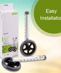 Lightweight 5 Inch Caster Wheels For Walkers converts traditional walkers to rolling walkers, no tool required install, 1 pair