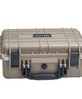 All Weather Waterproof Hard Case With Customizable Foam Insert For Drones, Cameras And Gear, Fits Pistols, IP67 Sealed, Rugged Desert Tan