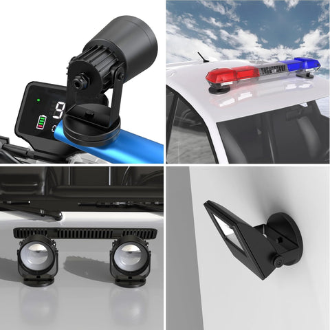 Magnetpro 2-piece rubber-coated mounting magnets with bases for outdoor use; 120 lb pull for light strips or mirrors