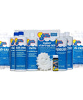 Pre Measured Pool Opening Kit For Up To 35,000 Gallons With Sodium Dichlor Clarifier And Algaecide bottles and packets for pools