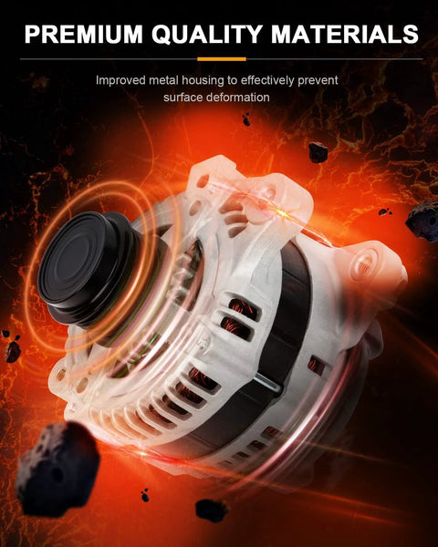 100 Amp High Output Alternator Replacement For Toyota Corolla 2009-2013 And Matrix 2009-2010 1.8L Pontiac Vibe, close-up