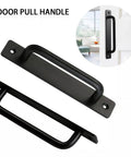 Sturdy 2 Pack Sliding Door Handles With Plate For Kitchen Cabinet Bathroom Closet And Barn Doors 5 Inch Center Hole Front Pulls