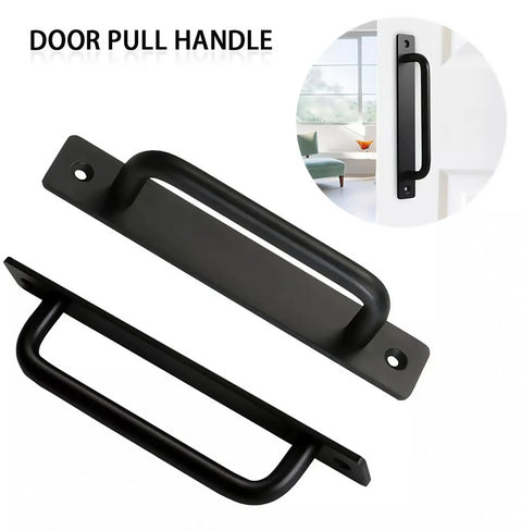 Sturdy 2 Pack Sliding Door Handles With Plate For Kitchen Cabinet Bathroom Closet And Barn Doors 5 Inch Center Hole Front Pulls